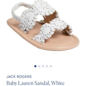 Jack Rogers Baby Lauren Sandal - Cream and White